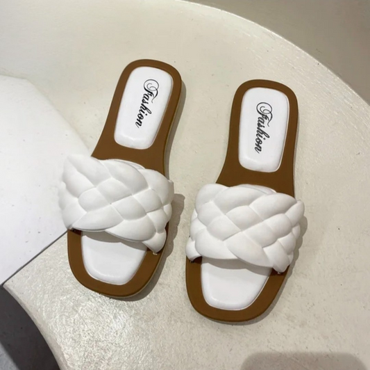 Breeze Braid Sandals | Soft Padded Braided Summer Slides | Shoes Gloriosa®