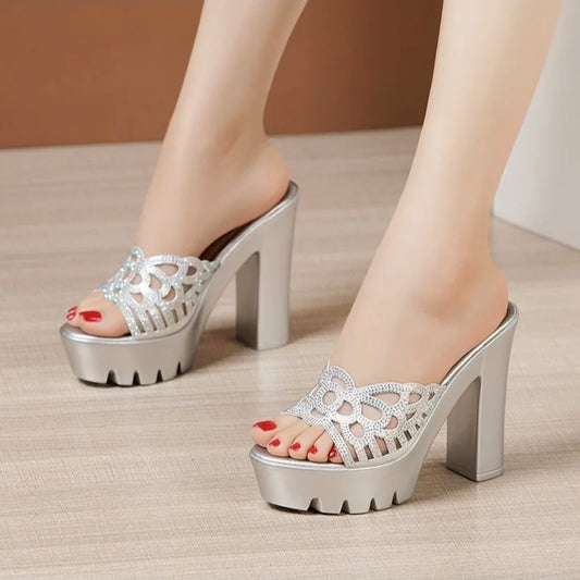 Celeste Sculpt Platform Heels
