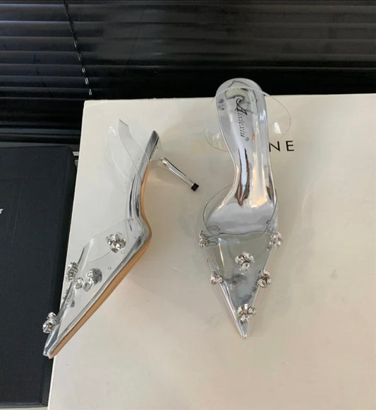 Crystal Mirage Clear Heels
